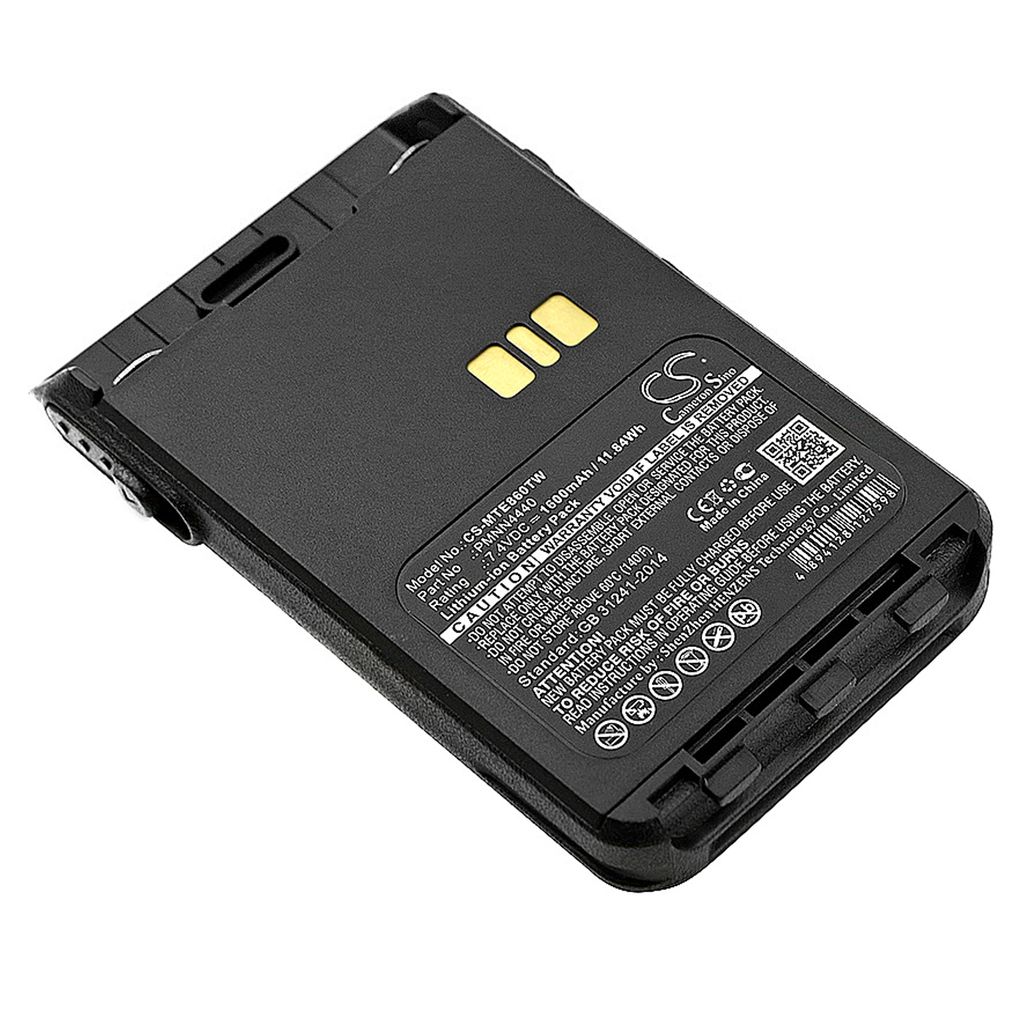 Batteri til Motorola PMNN4440,PMNN4440AR,PMNN4502A,PMNN4511A 1600 mAh