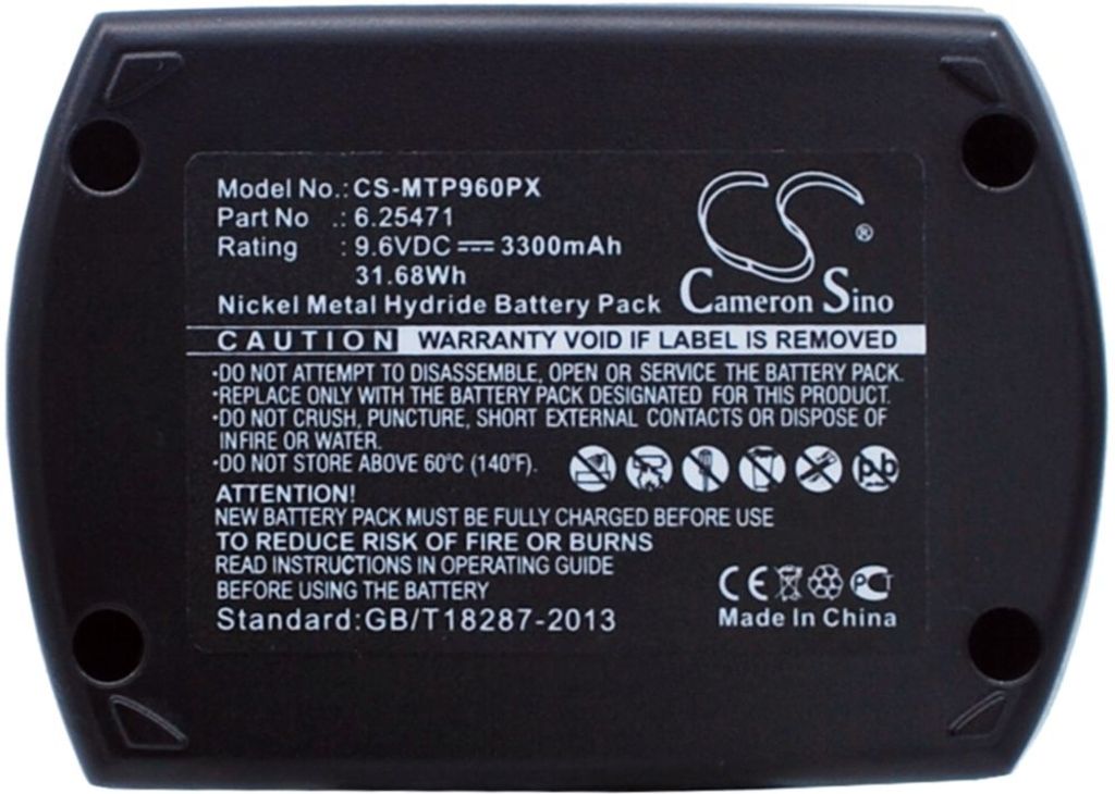 Batteri til Metabo 6.25471,ME-974,ME974 3300 mAh