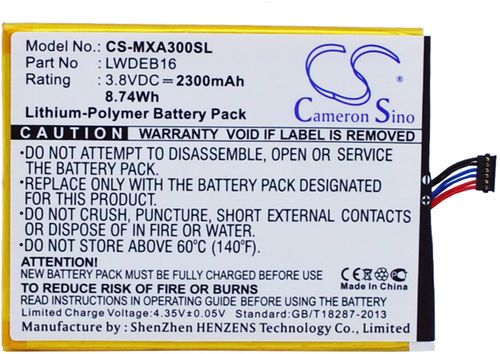 Batteri til Micromax LWDEB16 2300 mAh