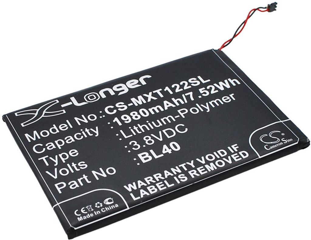 Batteri til Motorola BL40 1980 mAh