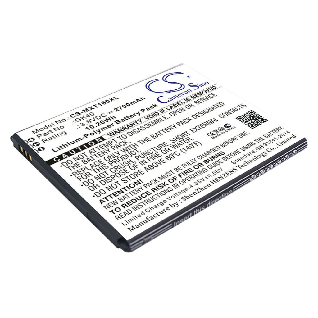 Batteri til Motorola GK40,SNN5967A,SNN5967B 2700 mAh