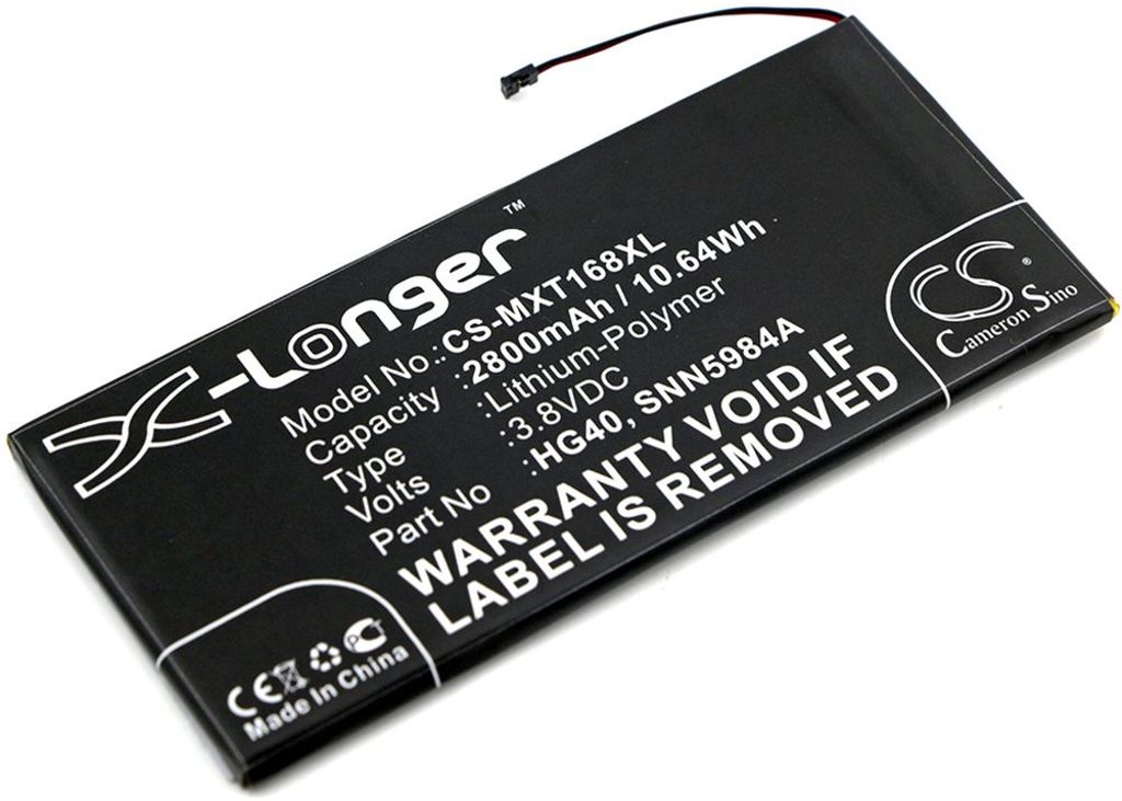 Batteri til Motorola HG40,SNN5984A 2800 mAh