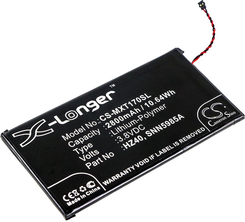 Batteri til Motorola HZ40,SNN5985A 2800 mAh