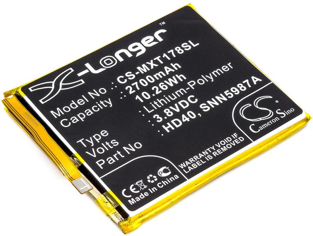 Batteri til Motorola HD40,SNN5987A 2700 mAh