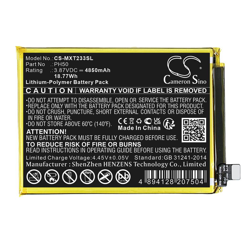 Batteri til Motorola PH50 4850 mAh