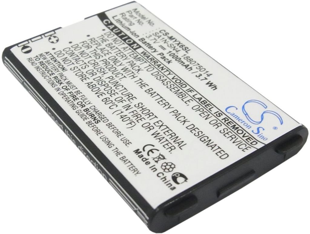 Batteri til Sagem SA1N-SN4,188075014,SAKM-SN3,SALM-SN2,SALM-SN3,BA40,SAJN-SN2 1000 mAh