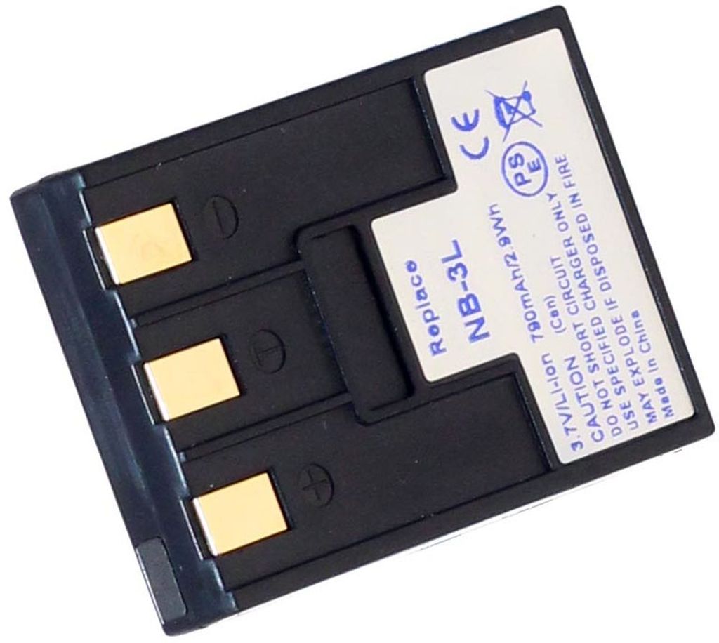Batteri til Canon NB-3L (790mAh)