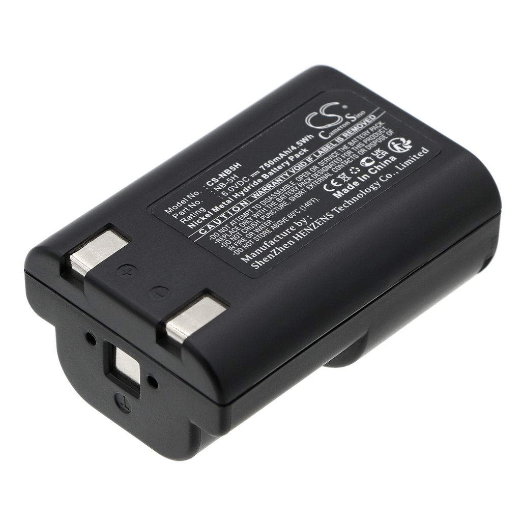 Batteri til Canon NB-5H (750mAh)