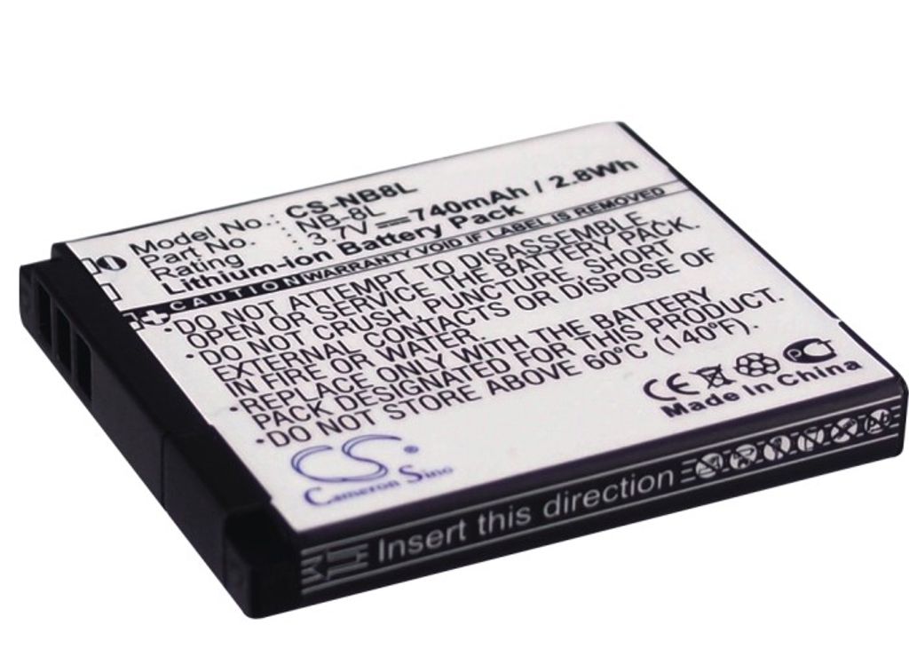 Batteri til Canon NB-8L (740mAh)