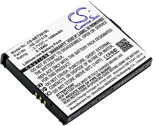 Batteri til NEC NE-201A1B 1400 mAh