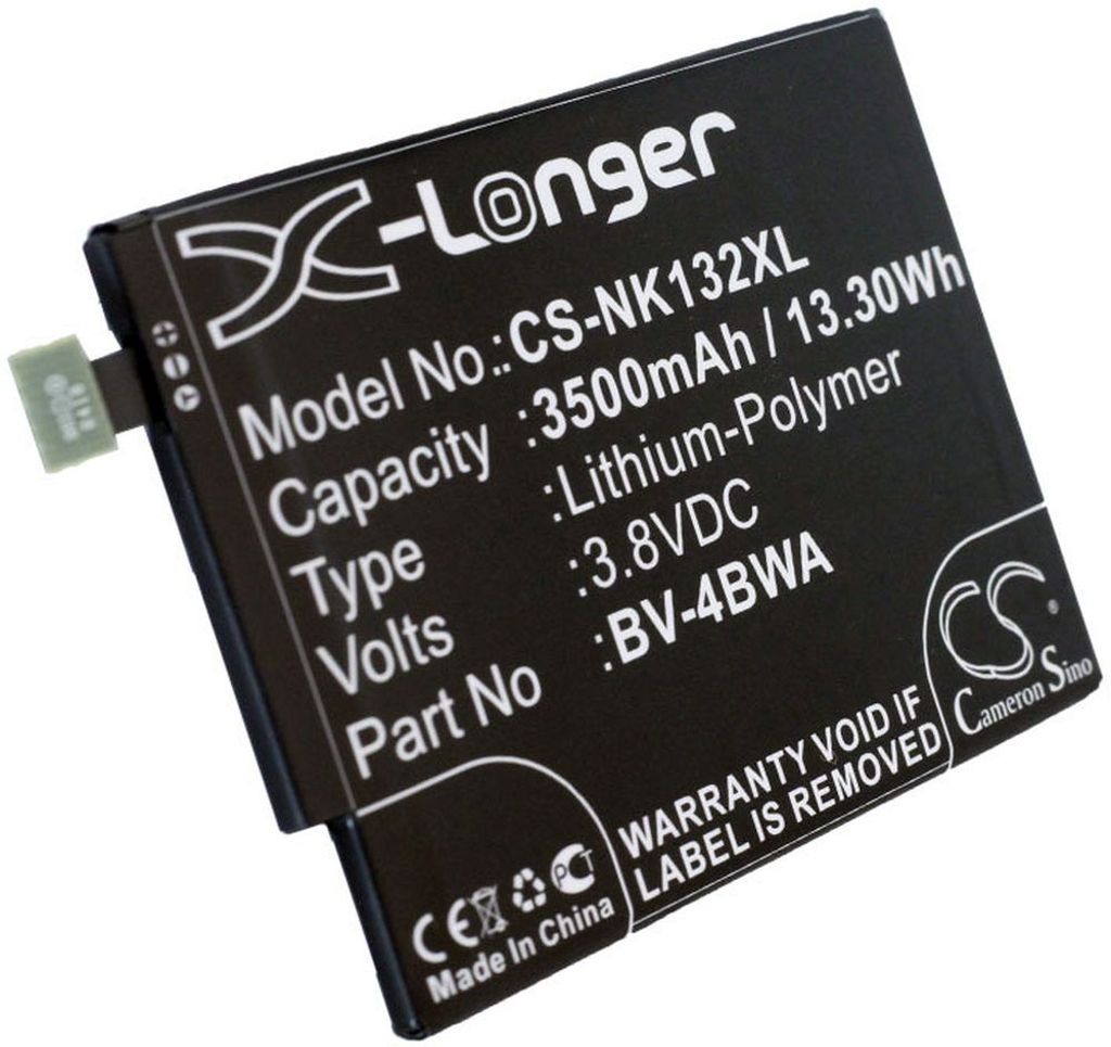 Batteri til Nokia BV-4BWA 3500 mAh
