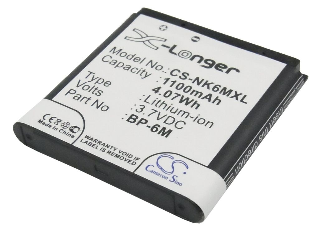 Batteri til Nokia BP-6M 700 mAh