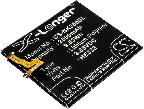 Batteri til Nokia HE328 2500 mAh
