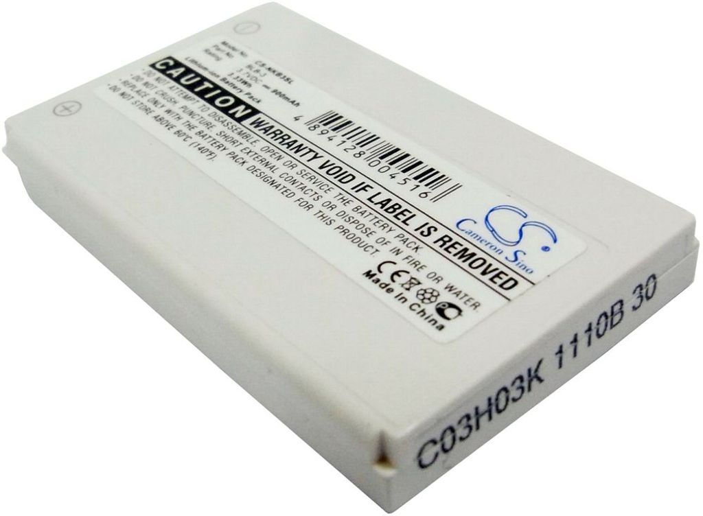 Batteri til Nokia BLB-3 900 mAh