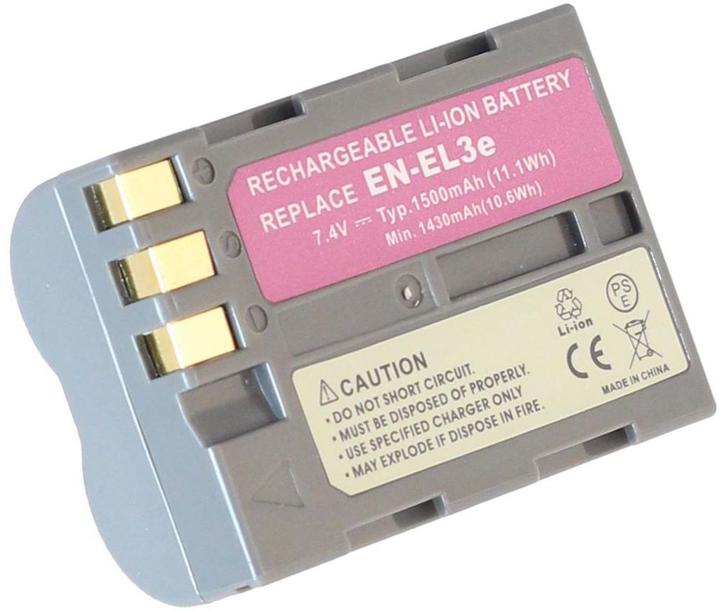 Batteri til NiKon EN-EL3e (2000mAh)