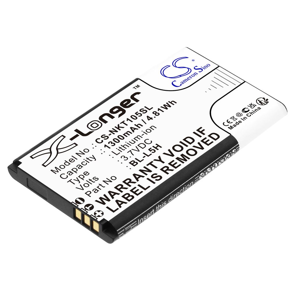 Batteri til Nokia BL-L5H 1300 mAh