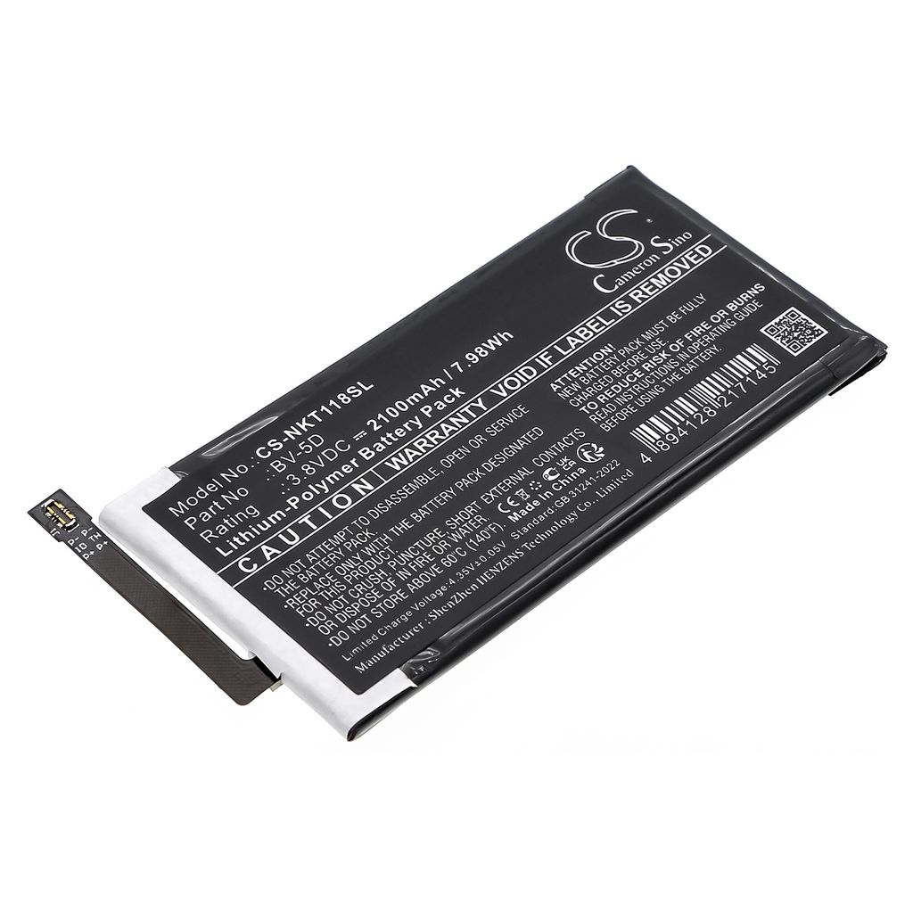 Batteri til Nokia BPCNTBY001B,BV-5D 2100 mAh