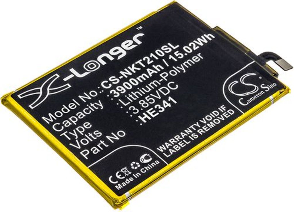Batteri til Nokia HE341,HE338 3900 mAh