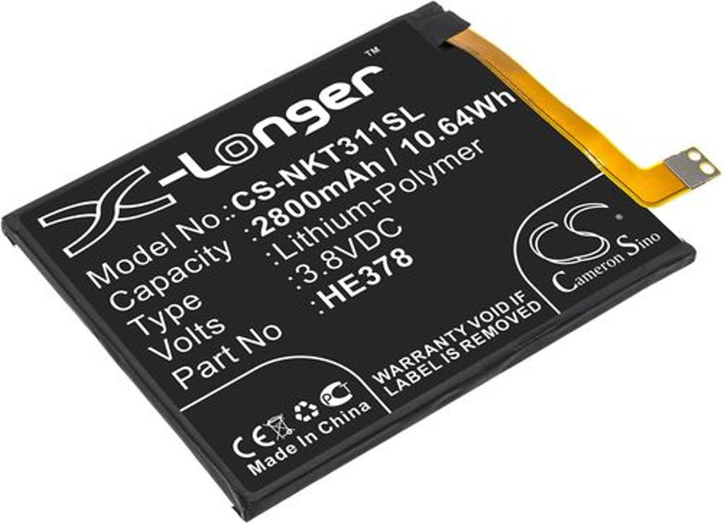 Batteri til Nokia HE378 2800 mAh
