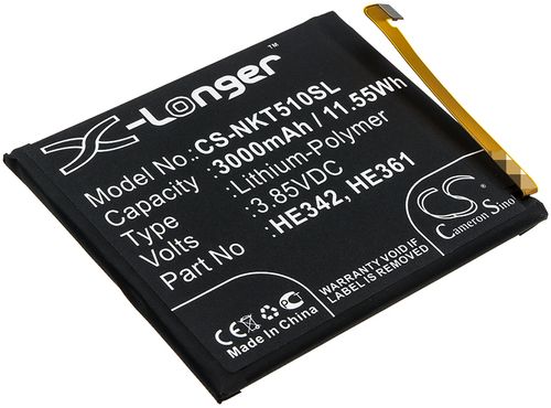 Batteri til Nokia HE342,HE361 3000 mAh
