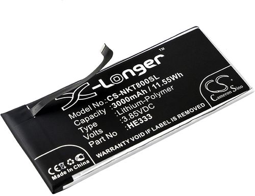 Batteri til Nokia HE333 3000 mAh