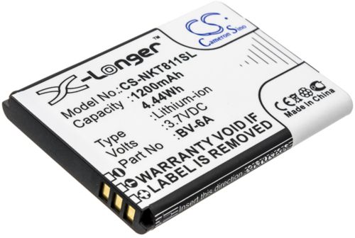 Batteri til Nokia BV-6A 1200 mAh