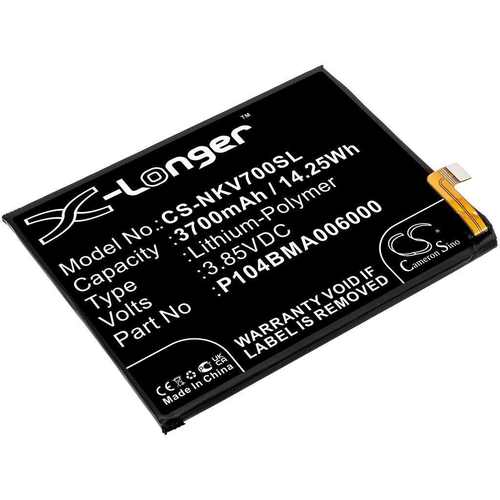 Batteri til Nokia P104BMA006000 3700 mAh