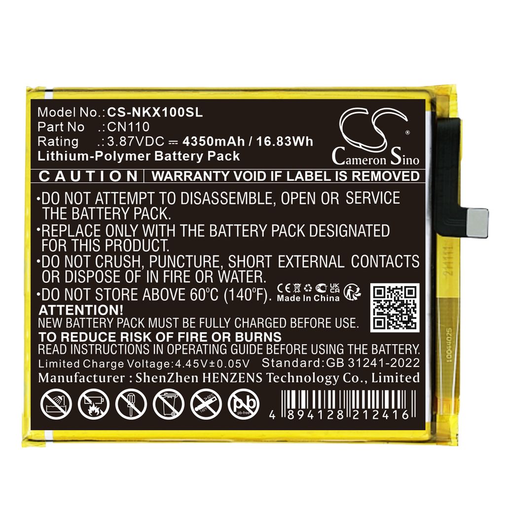 Batteri til Nokia CN110 4350 mAh