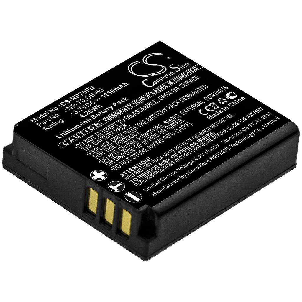 Batteri til Ricoh DB-60,DB-65 (1150mAh)