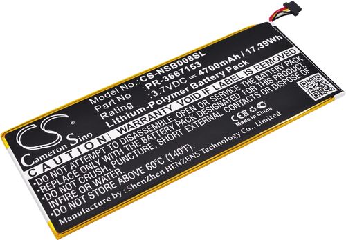 Batteri til Nabi PR-3667153 4700 mAh