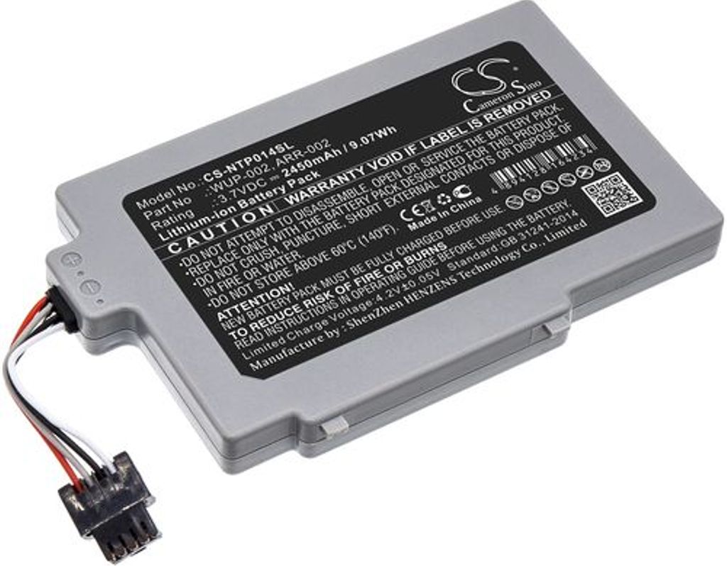 Batteri til Nintendo WUP-002,ARR-002 2450 mAh