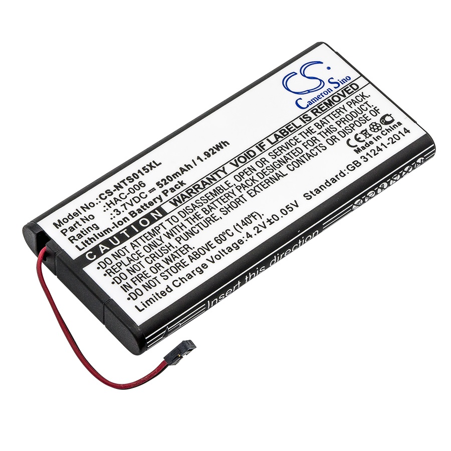 Batteri til Nintendo HAC-006,HAC-BPJPA-C0 520 mAh