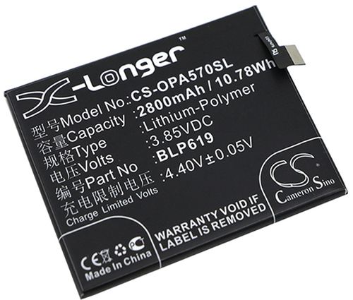 Batteri til Oppo BLP619 2800 mAh