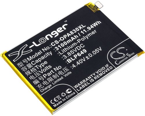 Batteri til Oppo BLP649 3100 mAh