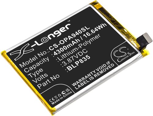 Batteri til Oppo BLP835 4300 mAh