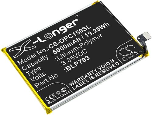 Batteri til Oppo BLP793 5000 mAh