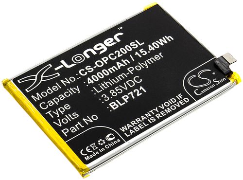 Batteri til Oppo BLP721 4000 mAh