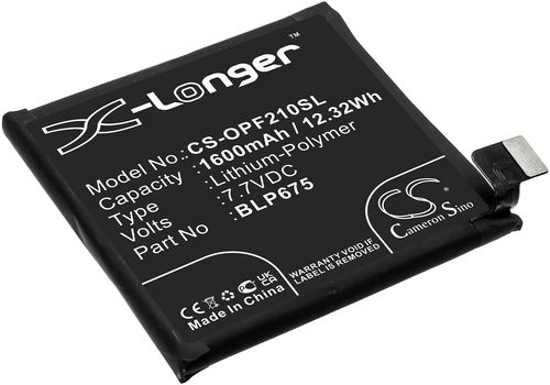 Batteri til Oppo BLP675 1600 mAh