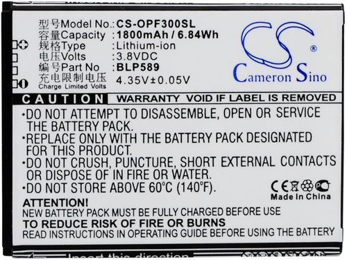 Batteri til Oppo BLP589 1800 mAh