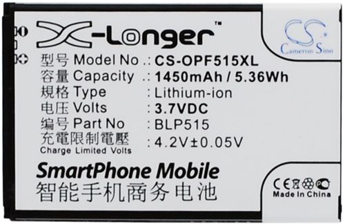 Batteri til Oppo BLP515 1450 mAh