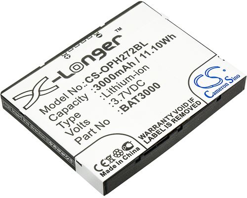 Batteri til Opticon BAT3000,T65114B00028 3000 mAh