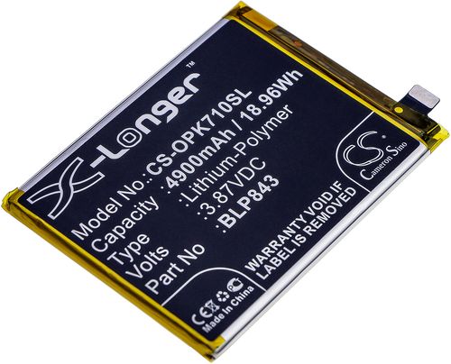 Batteri til Oppo BLP843 4900 mAh