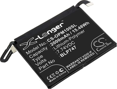 Batteri til Oppo BLP747 2000 mAh