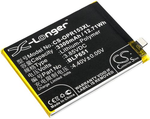 Batteri til Oppo BLP651 3300 mAh