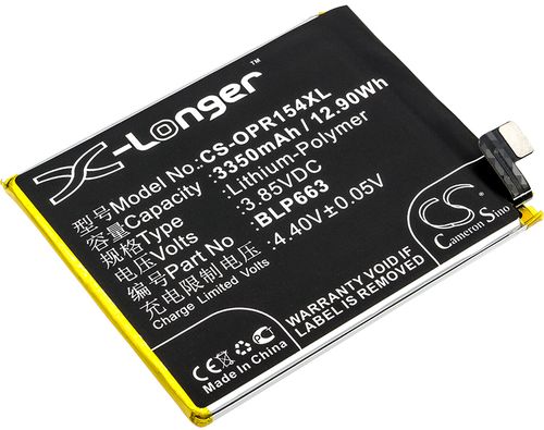 Batteri til Oppo BLP663 3350 mAh