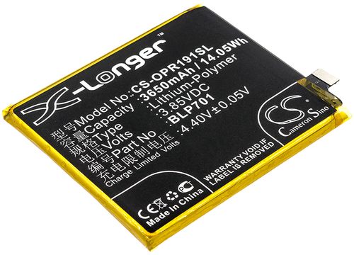 Batteri til Oppo BLP701 3650 mAh
