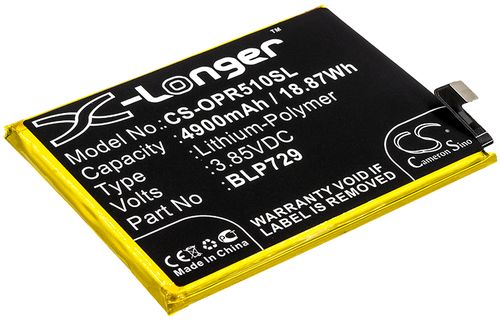 Batteri til Oppo BLP729 4900 mAh