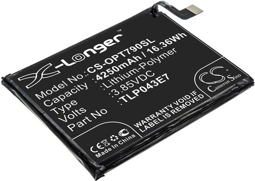 Batteri til T-Mobile TLP043E7 4250 mAh