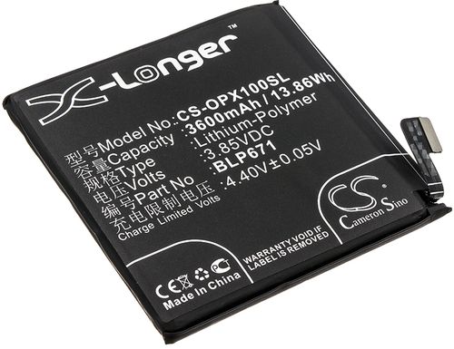 Batteri til Oppo BLP671 3600 mAh