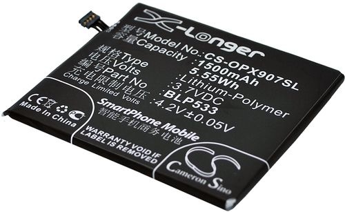 Batteri til Oppo BLP533 1500 mAh